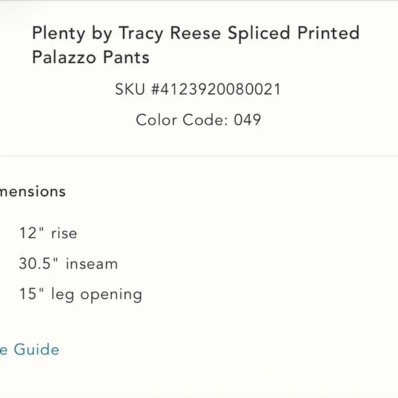 Anthropologie The Plenty Tracy Reese Palazzo Pants - Picture 6 of 12